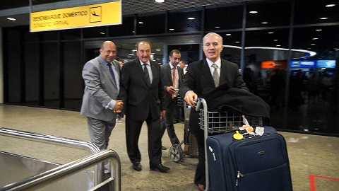 Chegada de Sir Nadhmi Auchi, Presidente da GMHSA, ao Brasil — Registro 2
