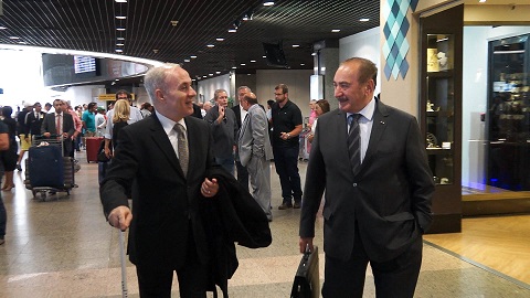 Chegada de Sir Nadhmi Auchi, Presidente da GMHSA, ao Brasil — Registro 1